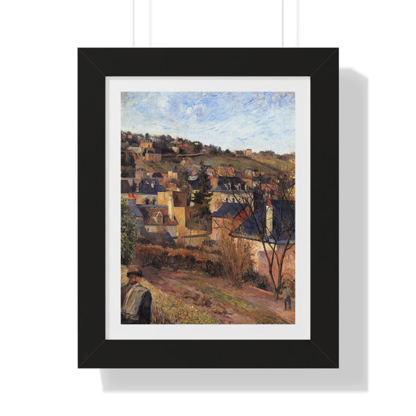 Blue Roofs of Rouen by Paul Gauguin - Framed Print - Zapista