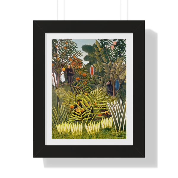 Exotic Landscape by Henri Rousseau - Framed Print - Zapista