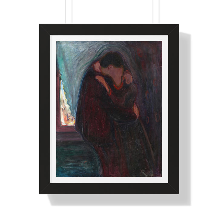 The Kiss by Edvard Munch, 1897 - Framed Print - Zapista