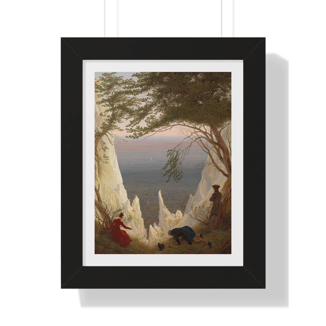 Chalk Cliffs on Rügen by Caspar David Friedrich - Framed Print - Zapista