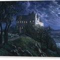 Burg Scharfenberg at Night - Canvas Print