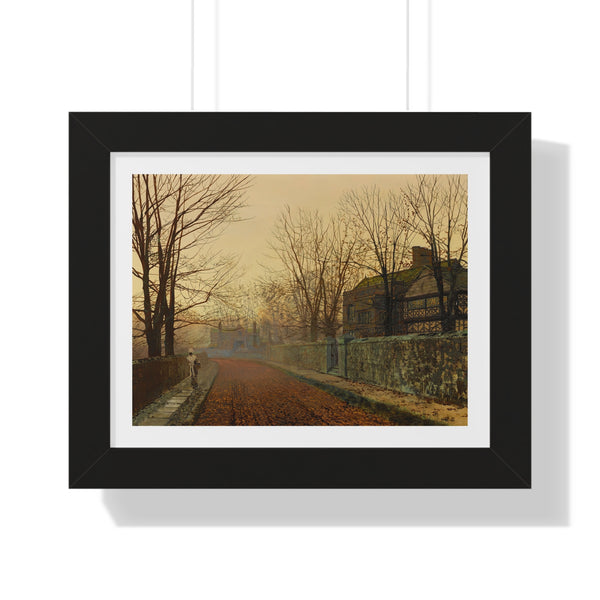 November Morning by John Atkinson Grimshaw - Framed Print - Zapista