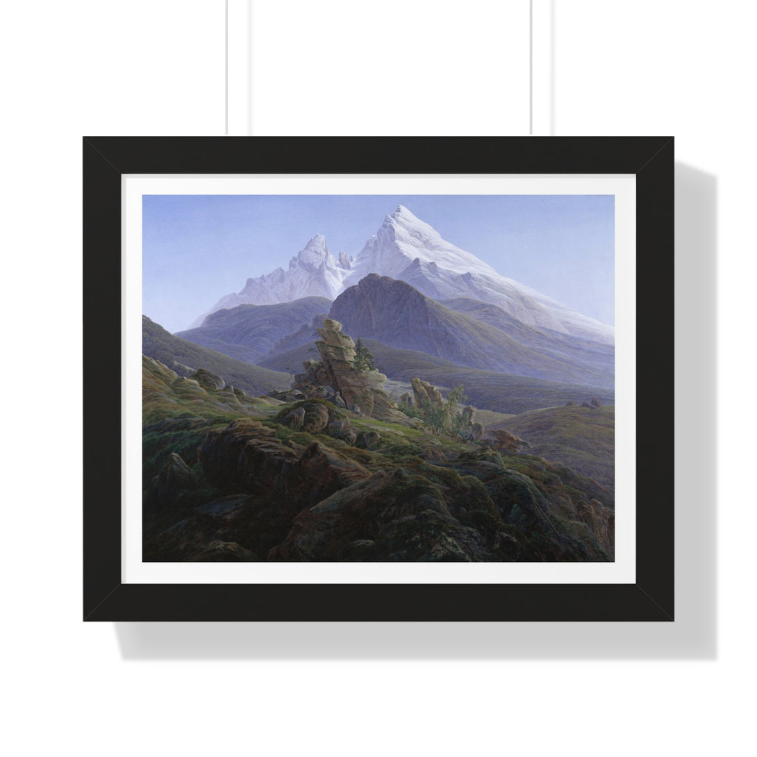 The Watzmann by Caspar David Friedrich - Framed Print - Zapista