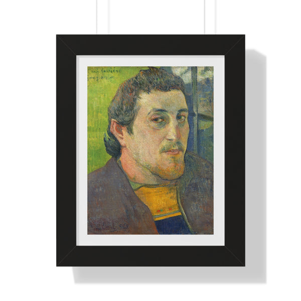 Self-Portrait Dedicated to Carrière by Paul Gauguin - Framed Print - Zapista