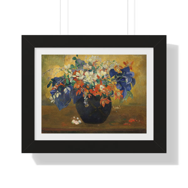 Vase of Flowers by Paul Gauguin - Framed Print - Zapista