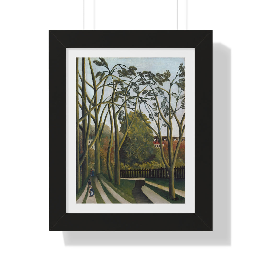 The Banks of the Bièvre near Bicêtre by Henri Rousseau - Framed Print - Zapista