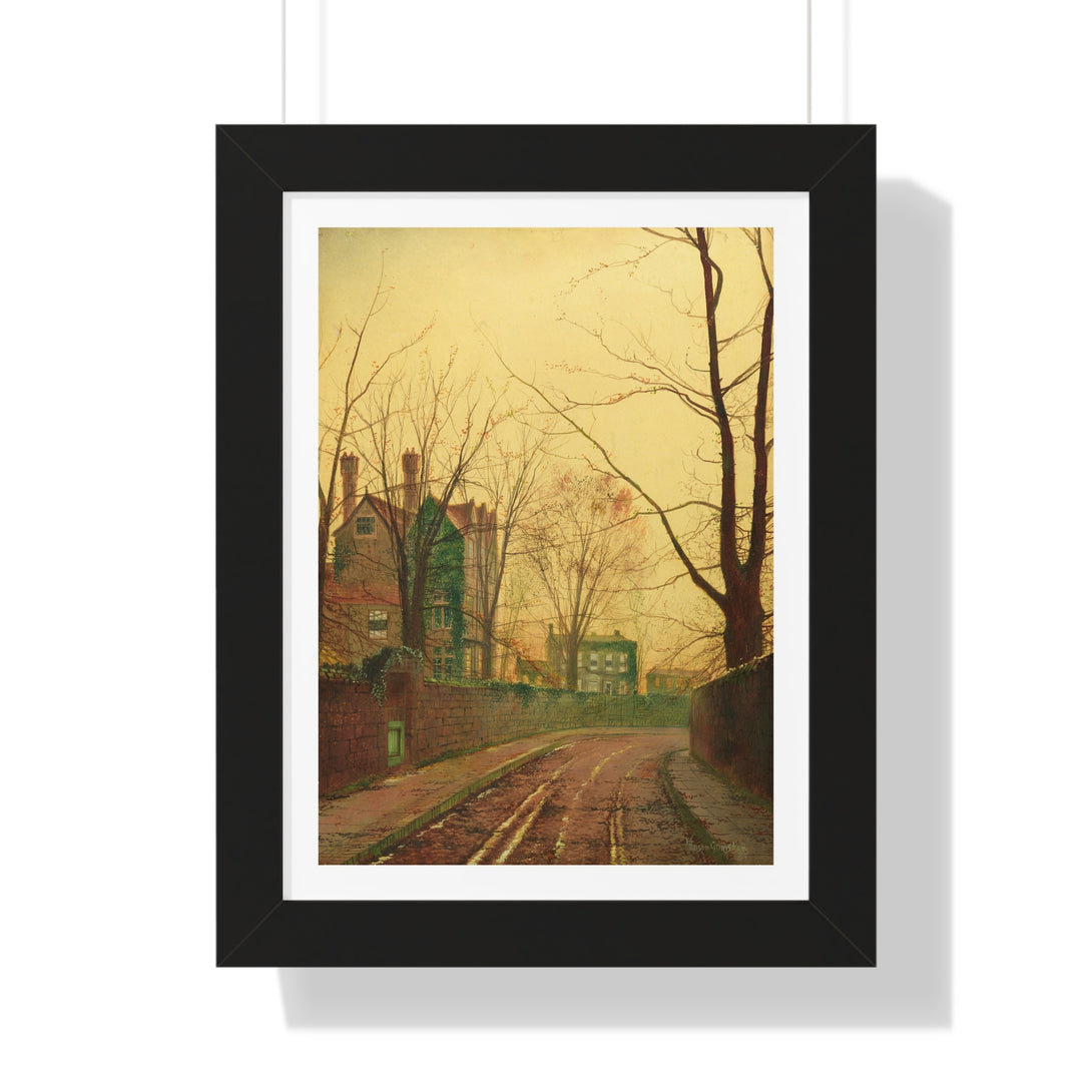 Autumn Afternoon by John Atkinson Grimshaw - Framed Print - Zapista