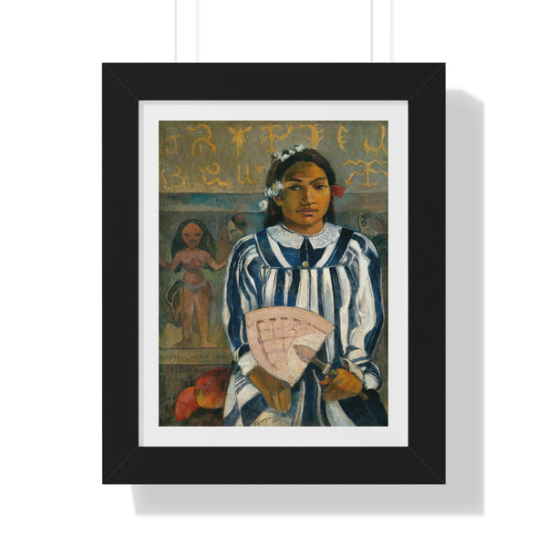 The Ancestors of Tehamana by Paul Gauguin - Framed Print - Zapista