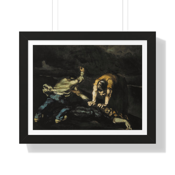 The Murder by Paul Cézanne - Framed Print - Zapista