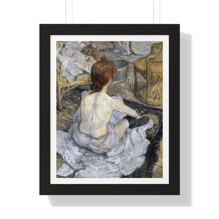 Rousse (La toilette) by Henri de Toulouse-Lautrec - Framed Print - Zapista