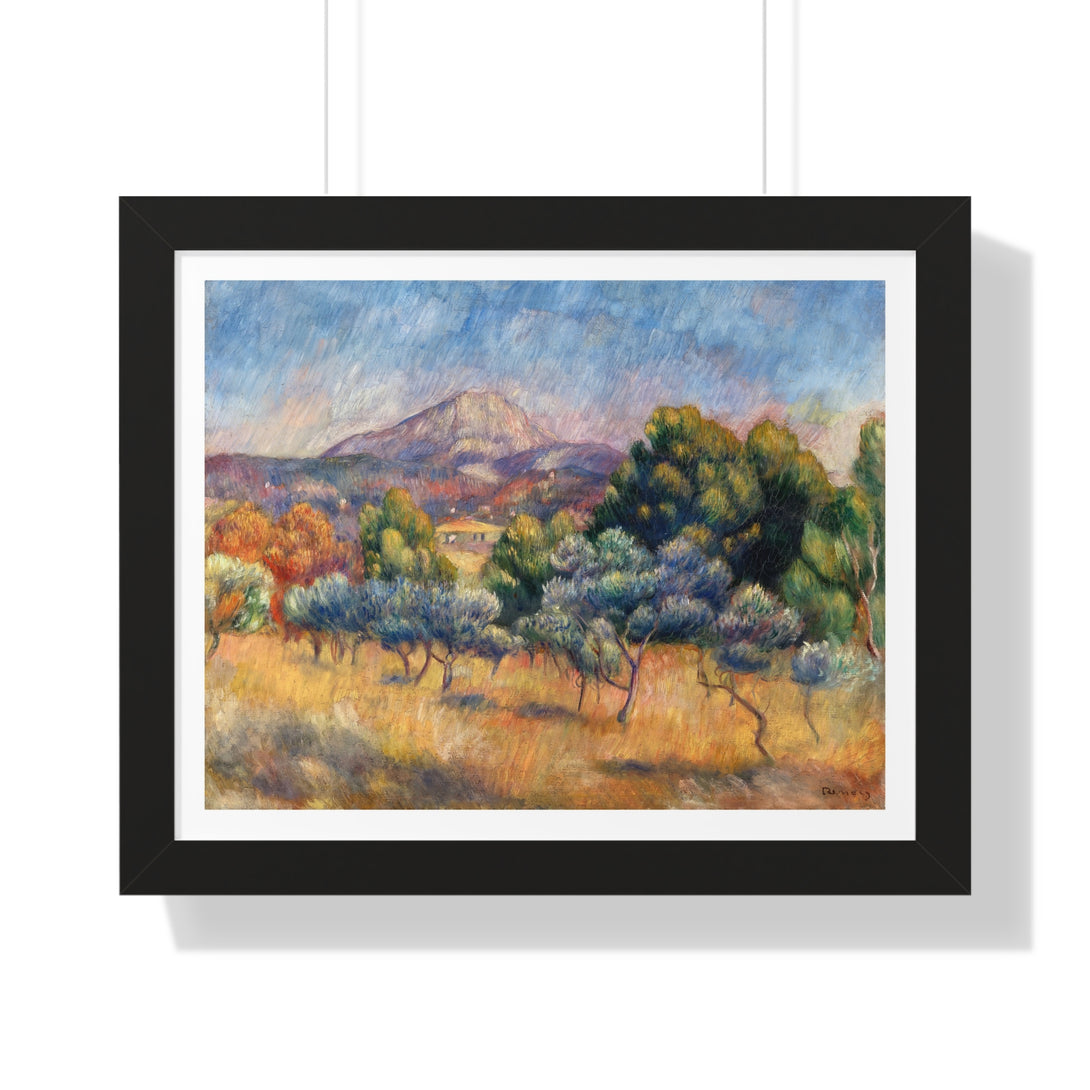 Mont Sainte-Victoire by Pierre-Auguste Renoir - Framed Print - Zapista