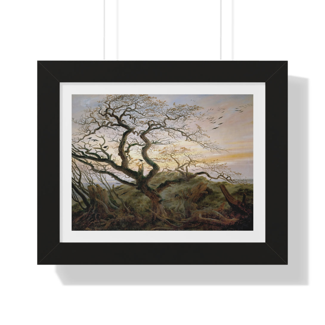 The Tree of Crows by Caspar David Friedrich - Framed Print - Zapista