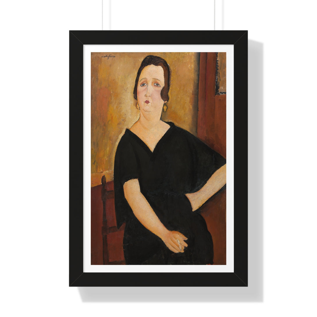 Madame Amédée (Woman with Cigarette) by Amedeo Modigliani - Framed Print - Zapista