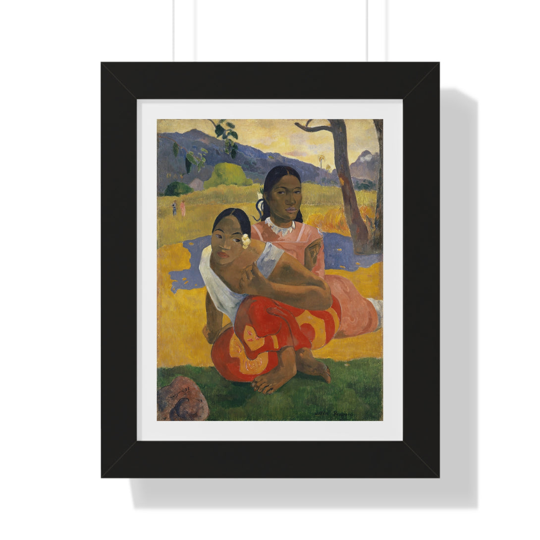 Nafea Faa Ipoipo (When Will You Marry?) by Paul Gauguin - Framed Print - Zapista