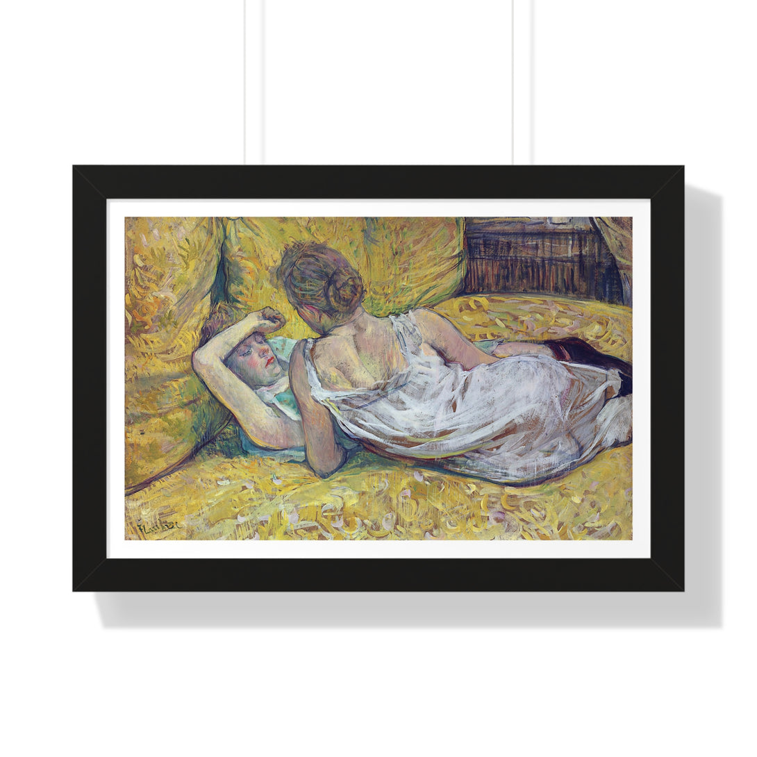 L'abandon (Les deux amies) by Henri de Toulouse-Lautrec - Framed Print - Zapista