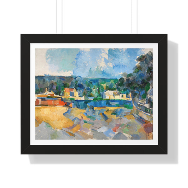 On the Banks of a River by Paul Cézanne - Framed Print - Zapista