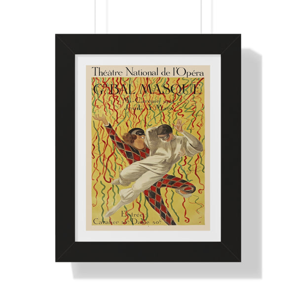 Théâtre National De L’opéra Grand Bal De La Mi-Carême by Leonetto Cappiello - Framed Print - Zapista