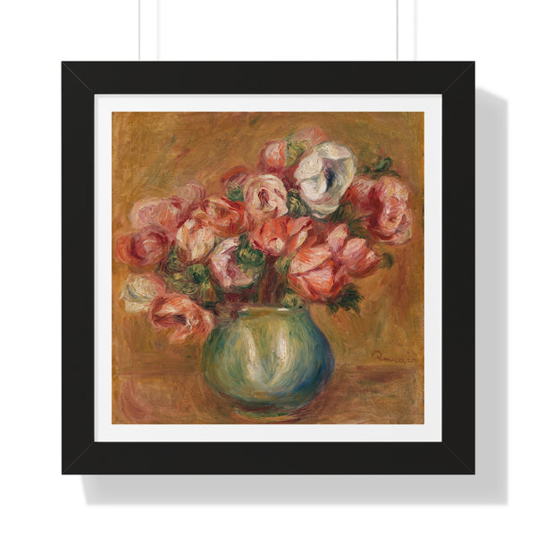 Anemones by Pierre-Auguste Renoir - Framed Print - Zapista