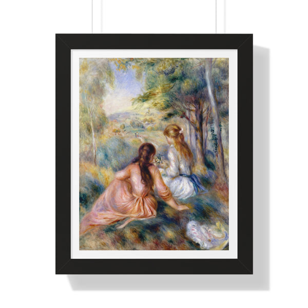 In the Meadow by Pierre-Auguste Renoir - Framed Print - Zapista