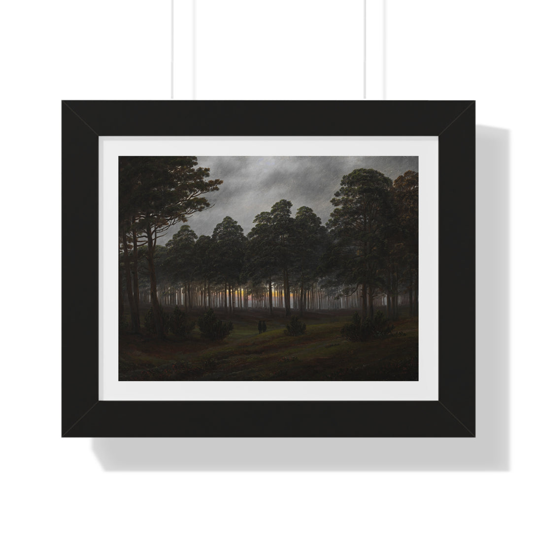 The Evening by Caspar David Friedrich - Framed Print - Zapista