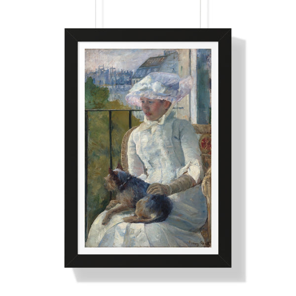 Young Girl at a Window by Mary Cassatt - Framed Print - Zapista