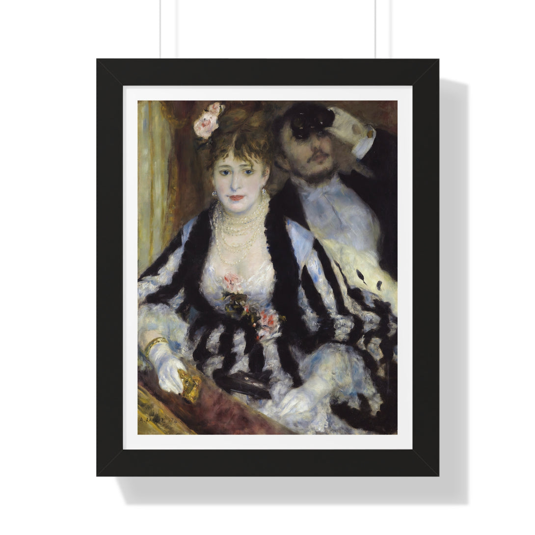 La Loge by Pierre-Auguste Renoir - Framed Print - Zapista