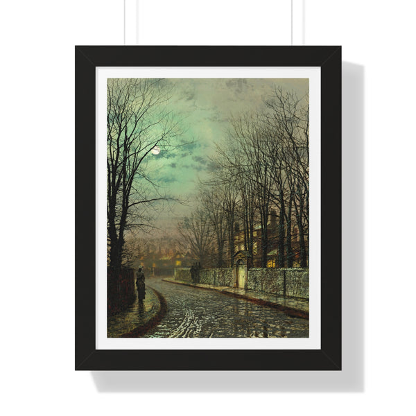 The Tryst by John Atkinson Grimshaw - Framed Print - Zapista