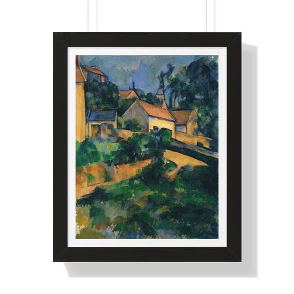 Turning Road at Montgeroult by Paul Cézanne - Framed Print - Zapista