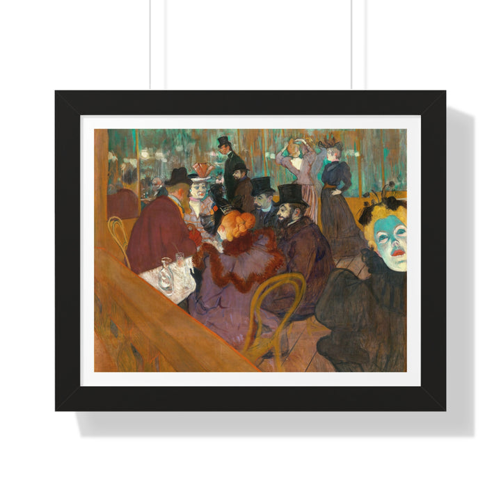 At the Cabaret by Henri de Toulouse-Lautrec - Framed Print - Zapista