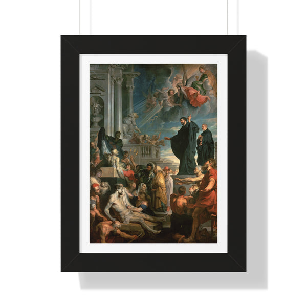 The Miracles of St. Francis Xavier - Framed Print