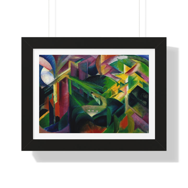 Deer in the Monastery Garden by Franz Marc - Framed Print - Zapista