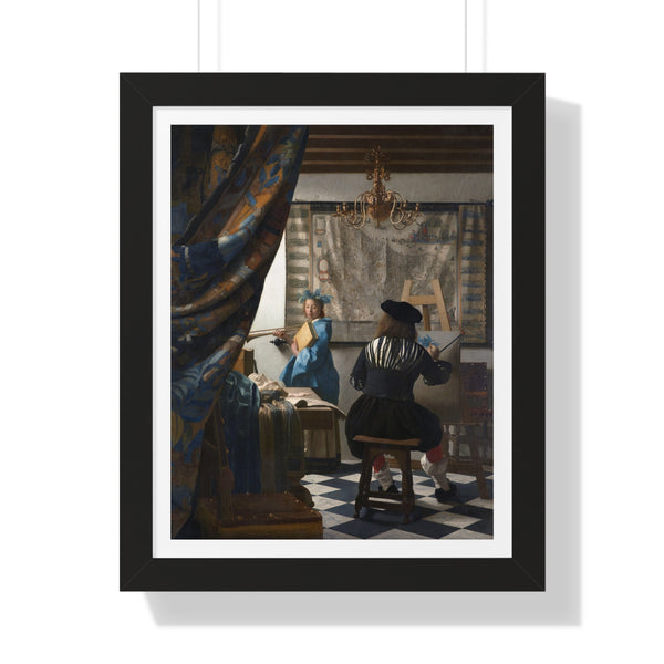 The Art of Painting by Johannes Vermeer - Framed Print - Zapista