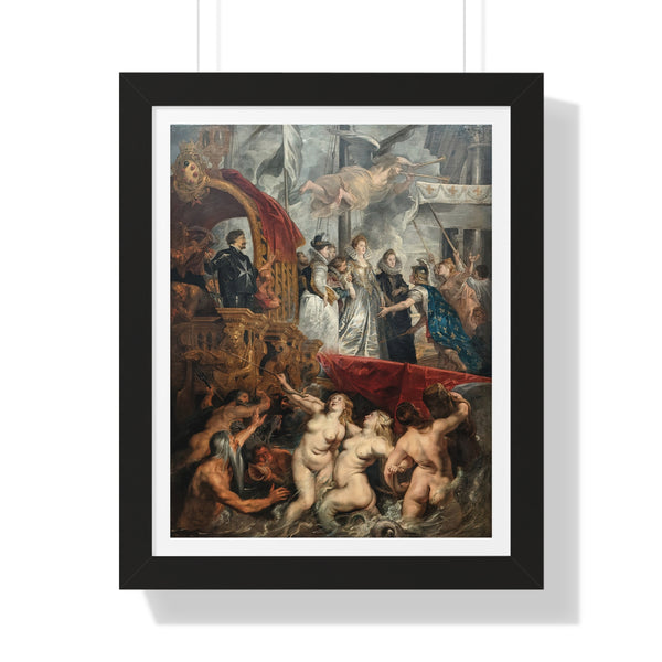 The Arrival of Marie de Medici at Marseille - Framed Print