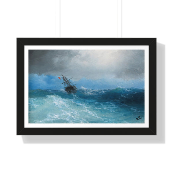 Gathering Storm by Ivan Aivazovsky - Framed Print - Zapista