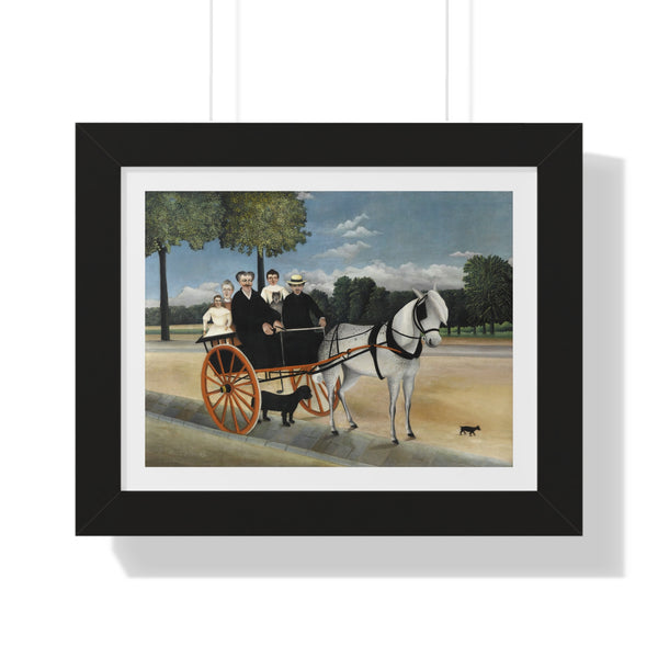 La Carriole du père Junier by Henri Rousseau - Framed Print - Zapista