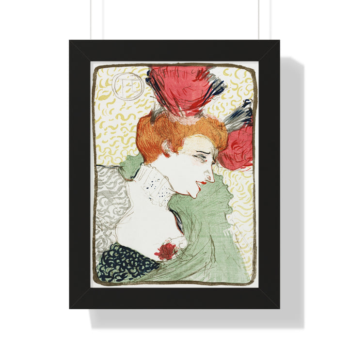 Bust of Mademoiselle Lender by Henri de Toulouse–Lautrec - Framed Print - Zapista