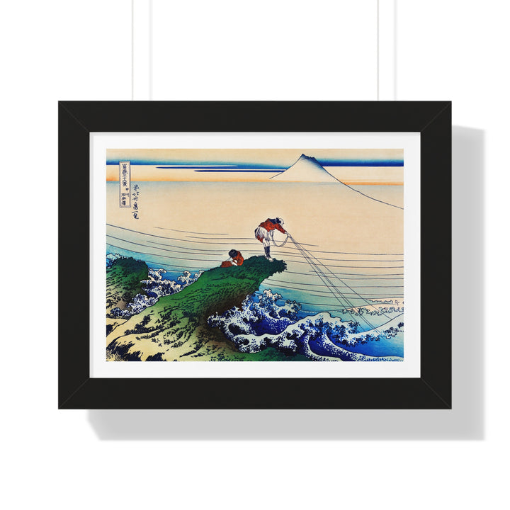 Kajikazawa in Kai Province by Katsushika Hokusai - Framed Print - Zapista