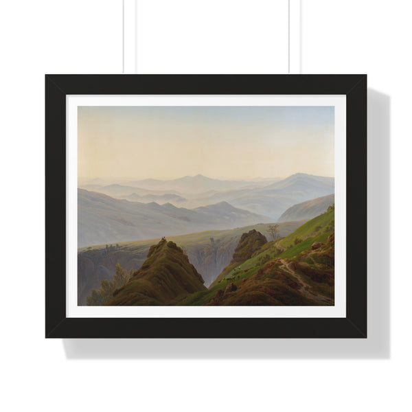 Morning in the Mountains (Morgen im Gebirge) by Caspar David Friedrich - Framed Print - Zapista