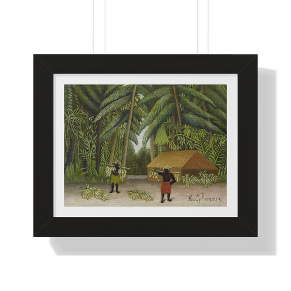 Banana Harvest by Henri Rousseau - Framed Print - Zapista