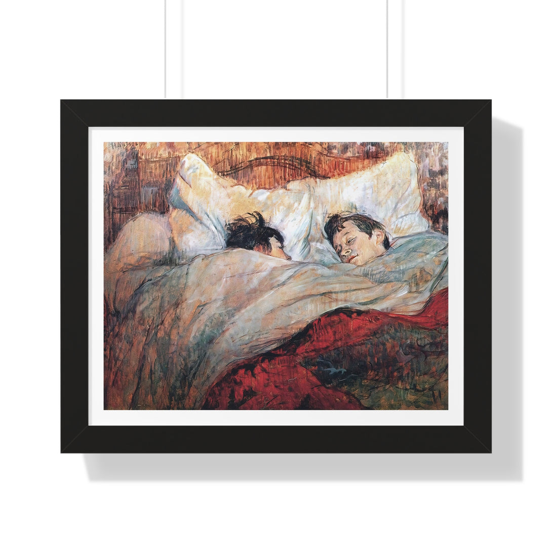 The Bed (Le lit) by Henri de Toulouse-Lautrec - Framed Print - Zapista