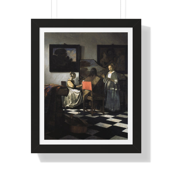 The Concert by Johannes Vermeer - Framed Print - Zapista