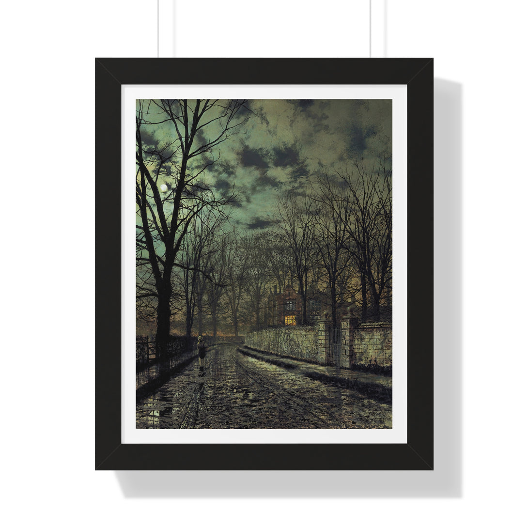 November by John Atkinson Grimshaw - Framed Print - Zapista