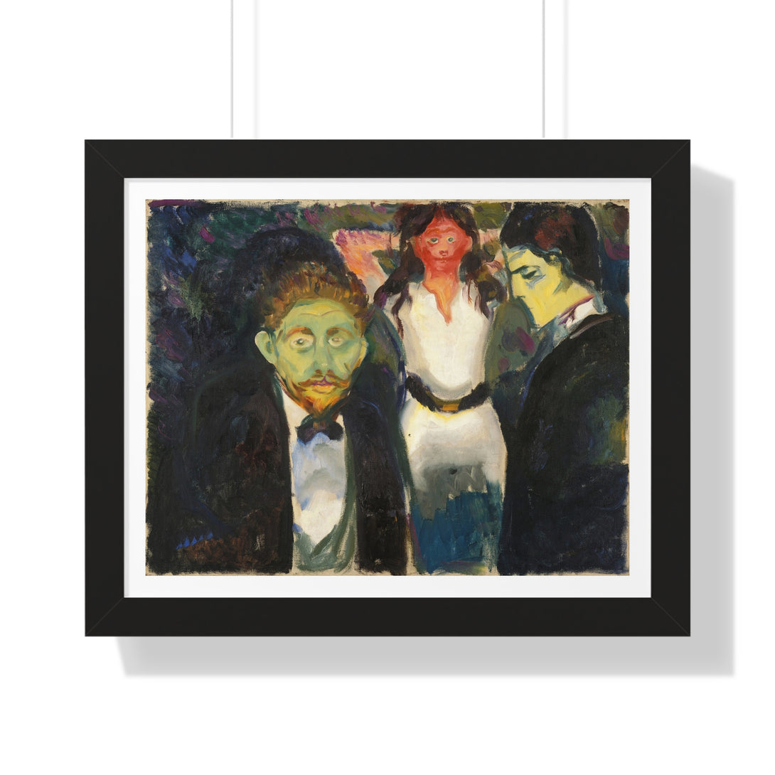 Jealousy by Edvard Munch - Framed Print - Zapista