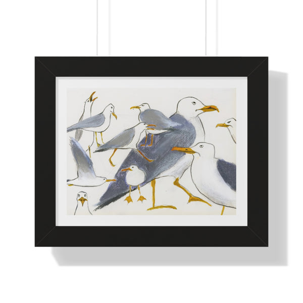 Seagull Society - Framed Print - Zapista