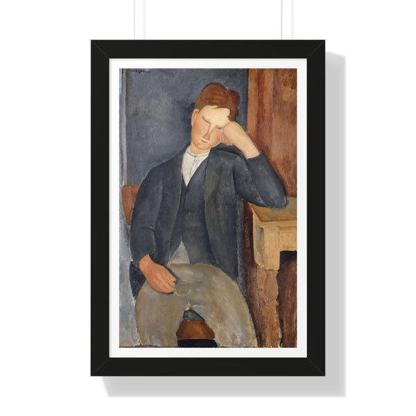 The Young Apprentice by Amedeo Modigliani - Framed Print - Zapista