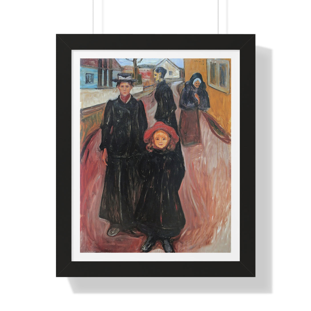 Four Stages of Life by Edvard Munch - Framed Print - Zapista