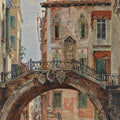 A Bridge over a Venetian Canal by Antonietta Brandeis - Art Print - Zapista