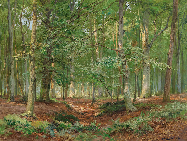 A Forest Glade by Heinrich Bohmer - Art Print - Zapista