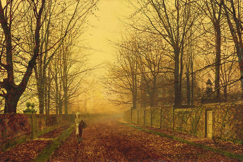 A Golden Idyll by&nbsp;John Atkinson Grimshaw - Art Print - Zapista