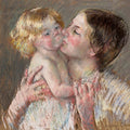 A Kiss for Baby Ann by Mary Cassatt - Art Print - Zapista